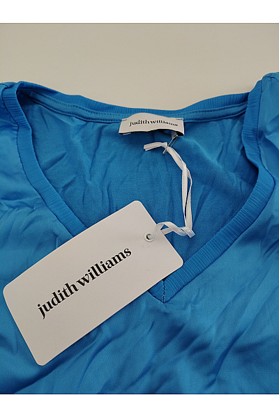 Judith Williams Modrá dámská halenka s krátkým rukávem a výstřihem do V Velikost DE 36 | Judith Williams | obrázek 6
