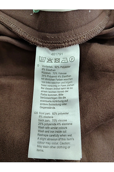 PFEFFINGER Hnědé elegantní rovné kalhoty s pružným pasem Vel. DE 22 | PFEFFINGER | obrázek 8