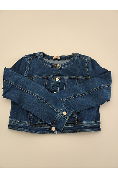 Let's Dress Dámská bavlněná denimová bunda krátká do pasu Velikost DE 36 | Let's Dress | obrázek 2