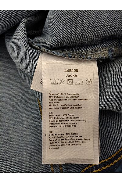 Let's Dress Dámská bavlněná denimová bunda krátká do pasu Velikost DE 36 | Let's Dress | obrázek 5