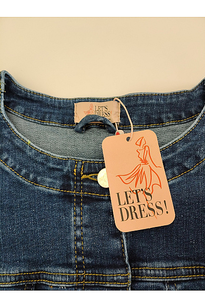 Let's Dress Dámská bavlněná denimová bunda krátká do pasu Velikost DE 36 | Let's Dress | obrázek 6