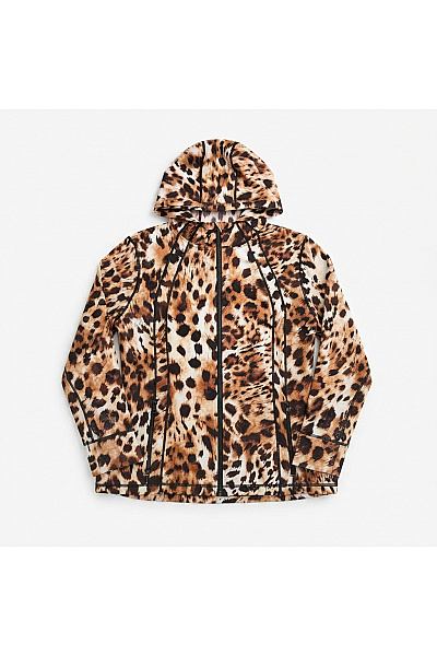 Judith Williams Dámská Leopardí Mikina S Kapucí Na Zip Velikost XXL