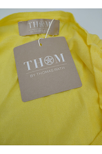 THOM By Thomas Rath Žlutý bavlněný kardigan dlouhý basic Velikost EU 40 | THOM By Thomas Rath | obrázek 9