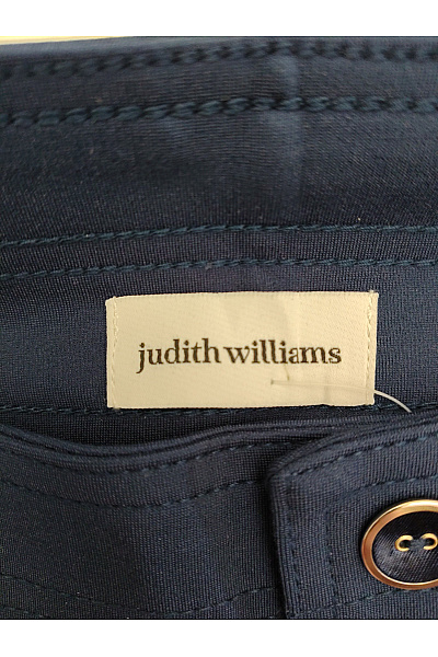 Judith Williams Modré elegantní business kalhoty s vysokým pasem a knoflíky Vel. UK 20 | Judith Williams | obrázek 7