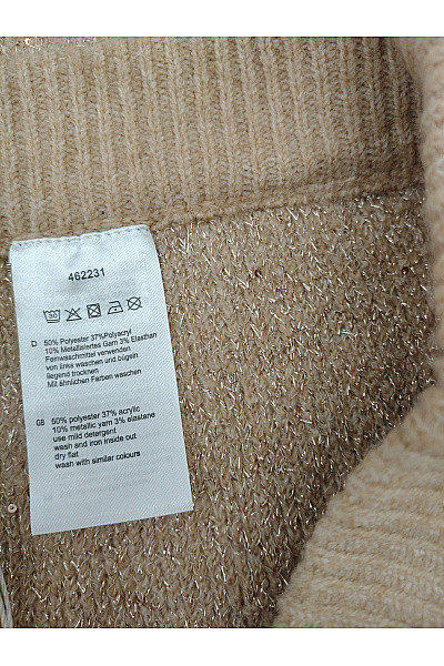 Jana Ina Béžové pletené tepláky s kapsami Vel. DE 44 | Jana Ina | obrázek 8