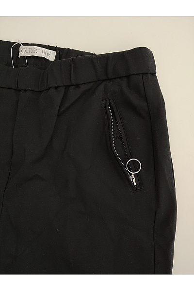 COUTURE LINE Černé elegantní kalhoty s kapsami a pružným pasem Vel. DE 44 | COUTURE LINE | obrázek 3