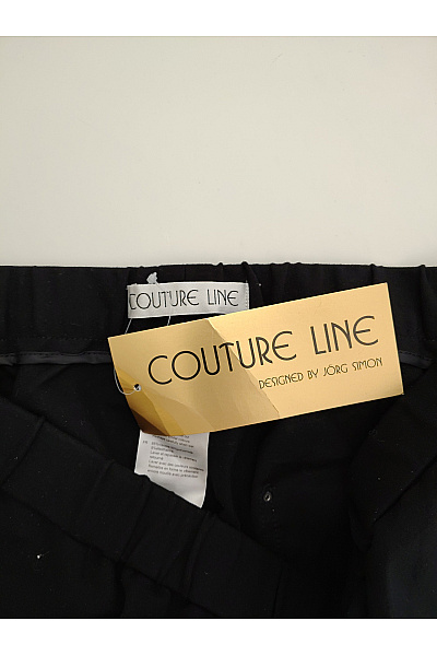 COUTURE LINE Černé elegantní kalhoty s kapsami a pružným pasem Vel. DE 44 | COUTURE LINE | obrázek 4
