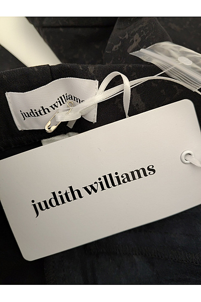 Judith Williams Černé elegantní společenské kalhoty s vysokým pasem Vel. DE 18 | Judith Williams | obrázek 9