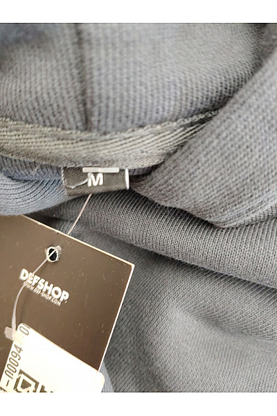 def Černá bavlněná oversized mikina s kapucí a klokaní kapsou Velikost EU M | def | obrázek 9
