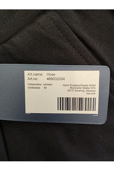 fiora blue Černé dámské chino kalhoty s vysokým pasem a zavazováním Velikost DE 42 | fiora blue | obrázek 8