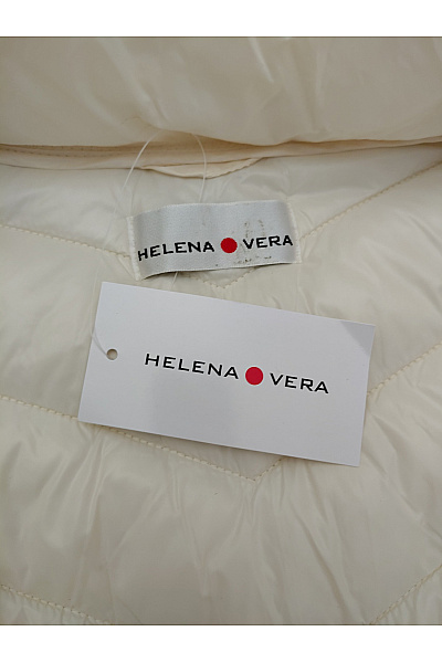 HELENA VERA Bílá prošívaná zateplená vesta s kapucí Velikost DE 54 | HELENA VERA | obrázek 7