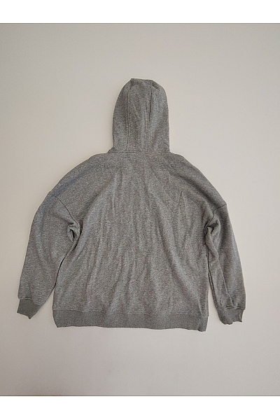 26 INTERNATIONAL Šedá bavlněná pánská mikina s kapucí oversized Velikost EU M | 26 INTERNATIONAL | obrázek 4
