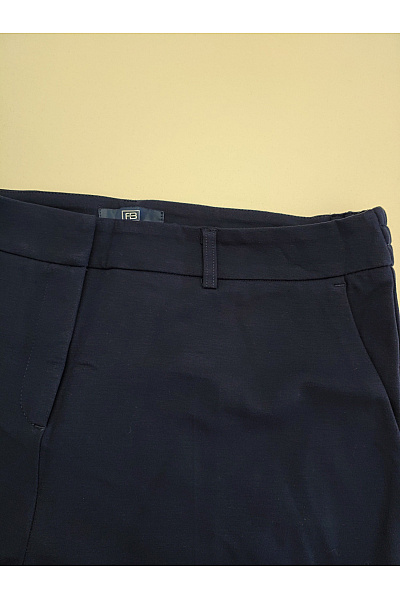 fiora blue Modré široké společenské kalhoty s vysokým pasem Velikost DE 42 | fiora blue | obrázek 3