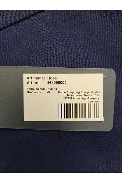fiora blue Modré široké společenské kalhoty s vysokým pasem Velikost DE 42 | fiora blue | obrázek 7