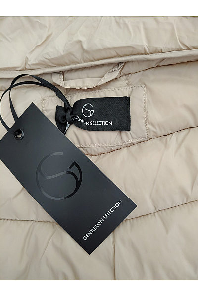 GENTLEMEN SELECTION Pánská béžová prošívaná zateplená vesta se zapínáním Velikost DE 54 | GENTLEMEN SELECTION | obrázek 4