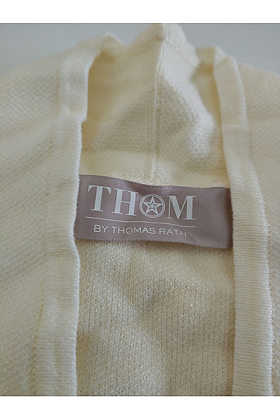 THOM By Thomas Rath Béžový pletený kardigan s výstřihem do V Vel. IT 42 | THOM By Thomas Rath | obrázek 6