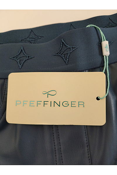 PFEFFINGER Černé zvonové kalhoty s vysokým pasem Vel. DE 38 | PFEFFINGER | obrázek 8