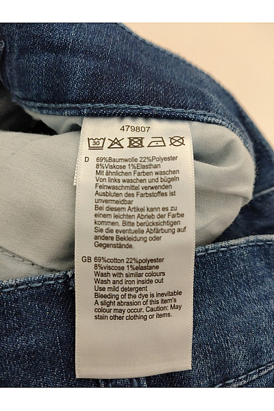 Jana Ina Dámské bavlněné džíny s vysokým pasem wide leg Velikost DE 40 | Jana Ina | obrázek 6