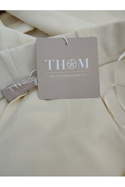 THOM By Thomas Rath Béžové široké elegantní kalhoty s vysokým pasem Vel. 21 | THOM By Thomas Rath | obrázek 9