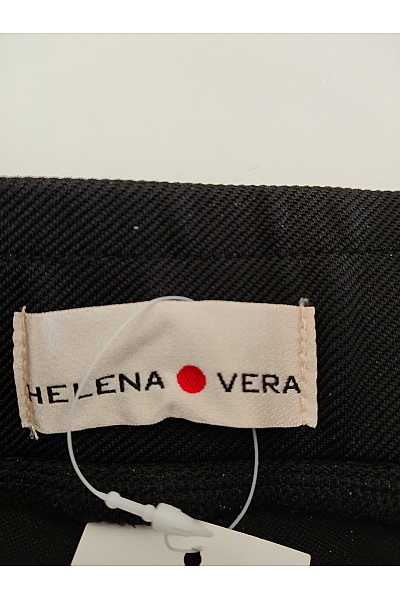 HELENA VERA Černé elegantní společenské kalhoty s puky a kapsami Velikost DE 22 | HELENA VERA | obrázek 5