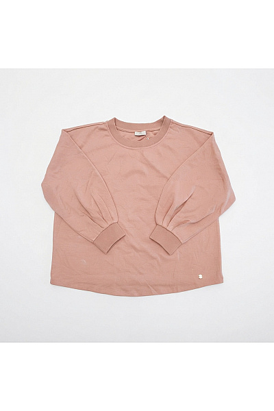 C'est Tout Dámská Bavlněná Mikina Růžová Oversized Crewneck Bez Potisku Velikost DE 42