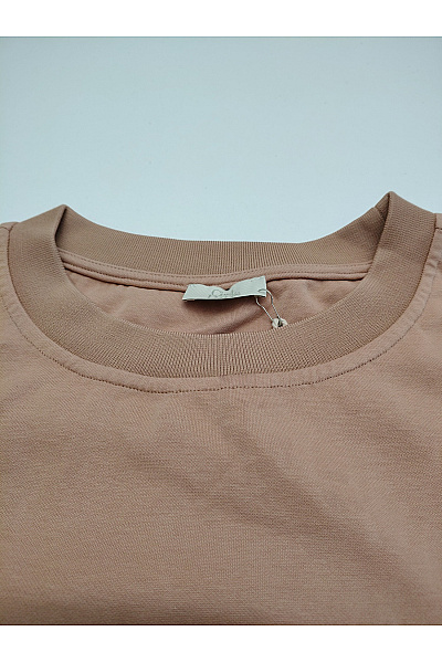 C'est tout Dámská bavlněná mikina růžová oversized crewneck bez potisku Velikost DE 42 | C'est tout | obrázek 5