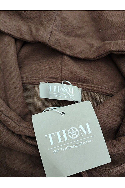 THOM By Thomas Rath Dámská hnědá oversized mikina s kapucí a klokaní kapsou Vel. DE 46 | THOM By Thomas Rath | obrázek 4