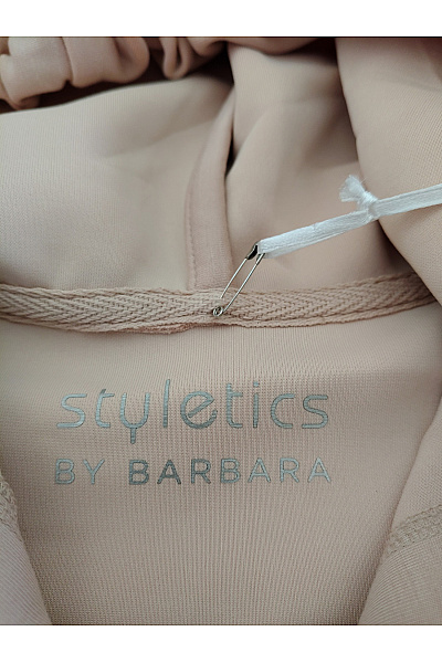 styletics by barbara Béžová dlouhá sportovní bunda s kapucí se zipem Vel. DE 36 | styletics by barbara | obrázek 6