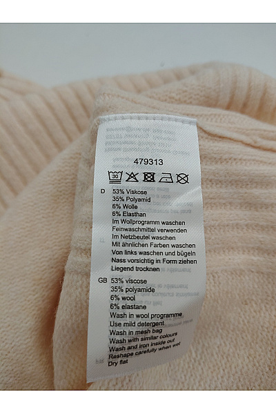 fiora blue Béžový pletený dámský pulovr se stojáčkem Vel. DE 42 | fiora blue | obrázek 8