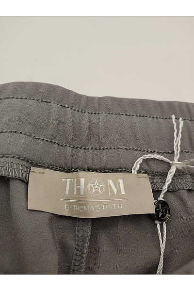 THOM By Thomas Rath Šedé volnočasové kalhoty s gumou v pase Velikost 18 | THOM By Thomas Rath | obrázek 5
