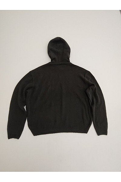 URBAN CLASSICS Černý pletený pánský svetr s kapucí oversized Velikost EU M | URBAN CLASSICS | obrázek 4