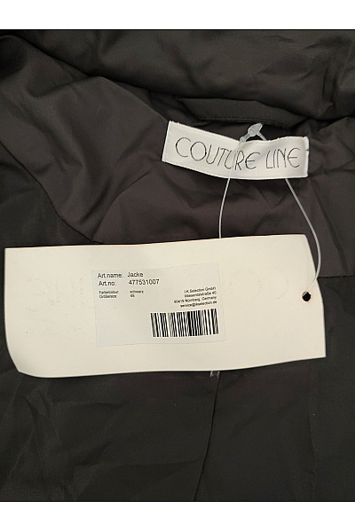 COUTURE LINE Černá prošívaná přechodová bunda Vel. DE 48 | COUTURE LINE | obrázek 8