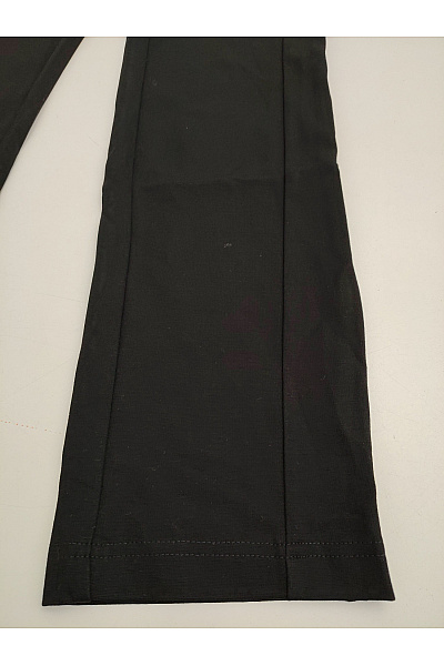 maloo Černé elegantní rovné kalhoty s vysokým pasem Velikost DE 38 | maloo | obrázek 3