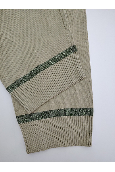 C'est tout Dámský khaki pletený komplet oversized střihu Velikost DE 48 | C'est tout | obrázek 4