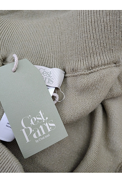 C'est tout Dámský khaki pletený komplet oversized střihu Velikost DE 48 | C'est tout | obrázek 12