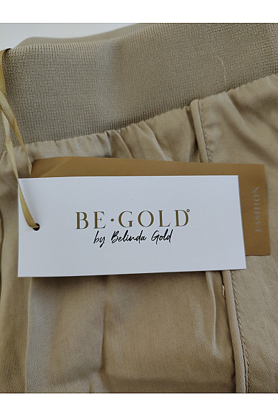Belinda Gold Dámské khaki kraťasy s kapsami a gumou v pase Vel. EU 44 | Belinda Gold | obrázek 7