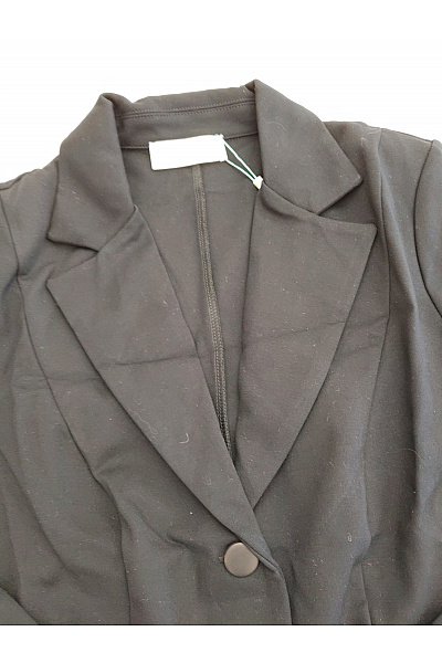 PFEFFINGER Dámské černé jednořadé sako elegantní business Velikost DE 40 | PFEFFINGER | obrázek 5