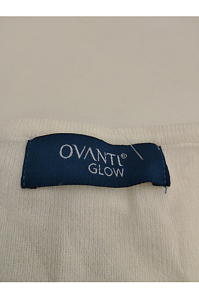 OVANTI Bílý dámský pulovr s perličkami Vel. EU 44 | OVANTI | obrázek 5