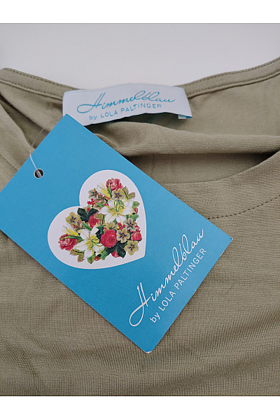 Lola Paltinger Dámská khaki halenka s 3/4 rukávem a madeirovým vzorem Vel. DE 40 | Lola Paltinger | obrázek 8