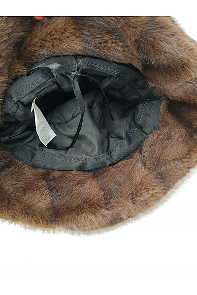 Alfredo Pauly Hnědý plyšový klobouk bucket hat Vel. ONE SIZE | Alfredo Pauly | obrázek 4