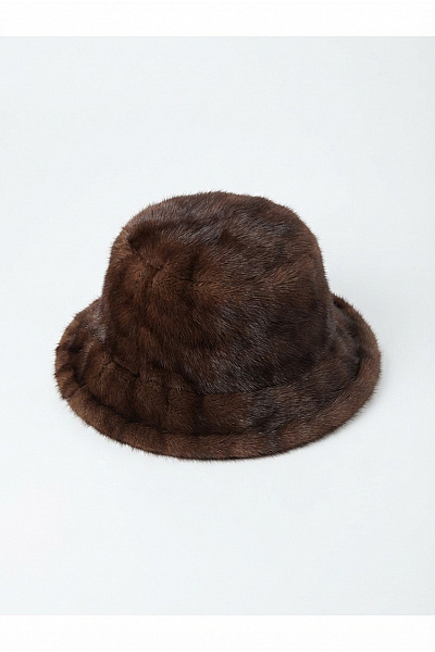 Alfredo Pauly Hnědý Plyšový Klobouk Bucket Hat Vel. ONE SIZE