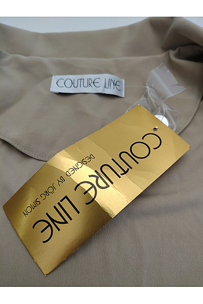 COUTURE LINE Béžová elegantní business halenka s límečkem a 3/4 rukávem Velikost DE 38 | COUTURE LINE | obrázek 8