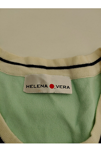 HELENA VERA Zelený pletený propínací kardigan na knoflíky Vel. IT 46 | HELENA VERA | obrázek 7