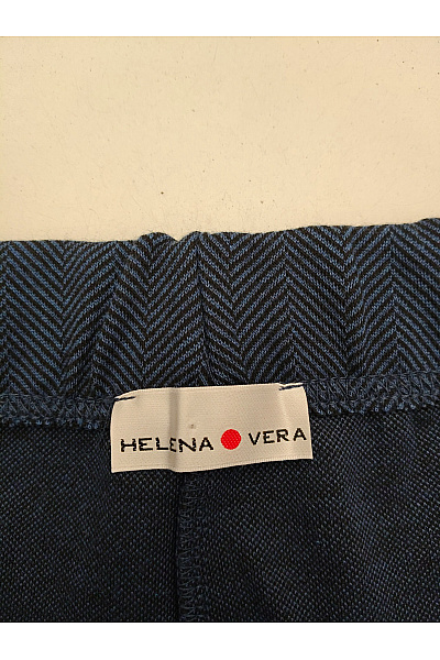 HELENA VERA Modré úpletové legíny s pružným pasem Velikost EU 40/42 | HELENA VERA | obrázek 5