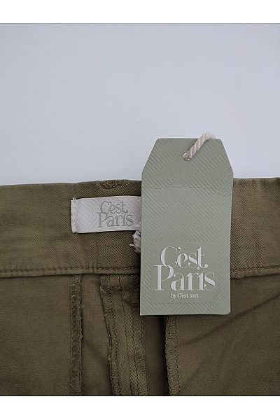 C'est tout Dámské khaki cargo kalhoty s kapsami na stehnech Vel. DE 38 | C'est tout | obrázek 6