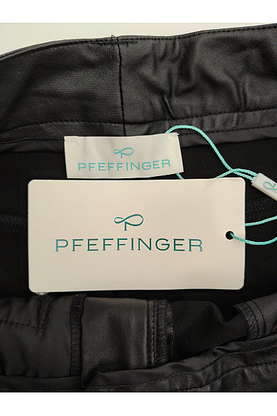PFEFFINGER Černé koženkové kalhoty s kapsami Velikost DE 18 | PFEFFINGER | obrázek 4