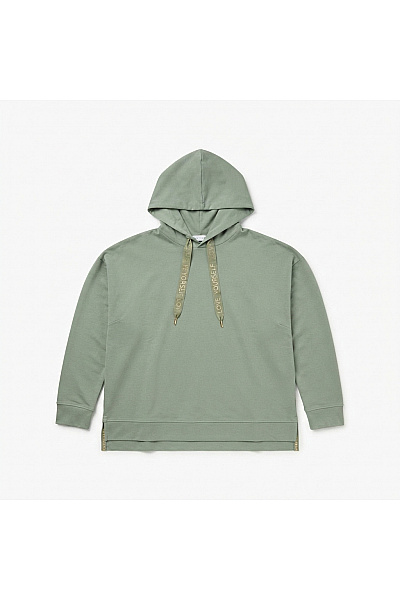 Judith Williams Dámská Khaki Mikina S Kapucí Oversized Vel. EU 48
