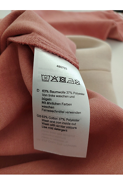 THOM By Thomas Rath Dámská bavlněná růžová mikina s kapucí oversized Vel. DE 44 | THOM By Thomas Rath | obrázek 8