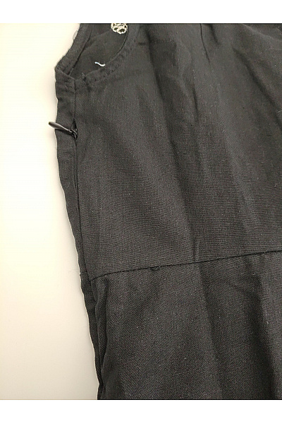 boohoo Černé bavlněné mini šaty na ramínka s výšivkou Velikost EU 38 | boohoo | obrázek 6