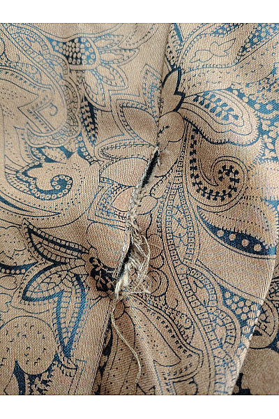 Lola Paltinger Hnědé bavlněné kalhoty s paisley vzorem elegantní Vel. DE 40 | Lola Paltinger | obrázek 4